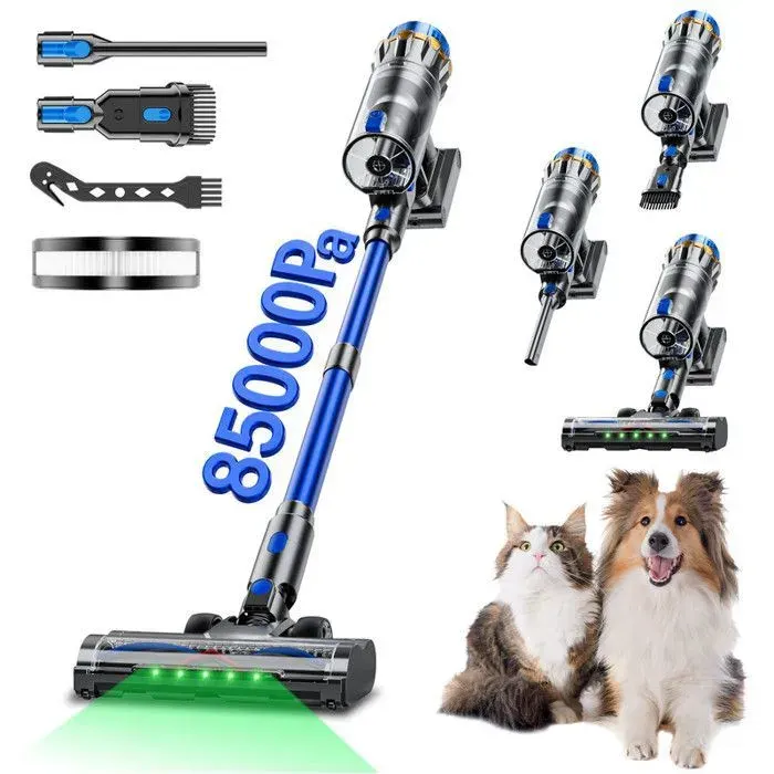 MESYA ZV10 PRO Aspirateur Balai Sans Fil Aspiration 85KPa-700WSpécial Poils AnimauxAnti-Emmêlement90MinBatt.AmovibleÉcran LED