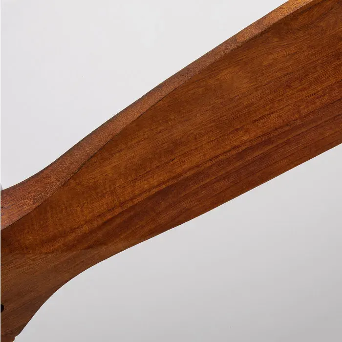 MEULVA Ventilateur de plafond 132 cm sans éclairage 3 pales en bois noyer télécommande 6 vitesses
