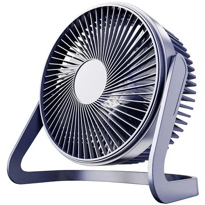 MHY® Petit ventilateur USB de bureau Mini ventilateur électrique de bureau silencieux bleu
