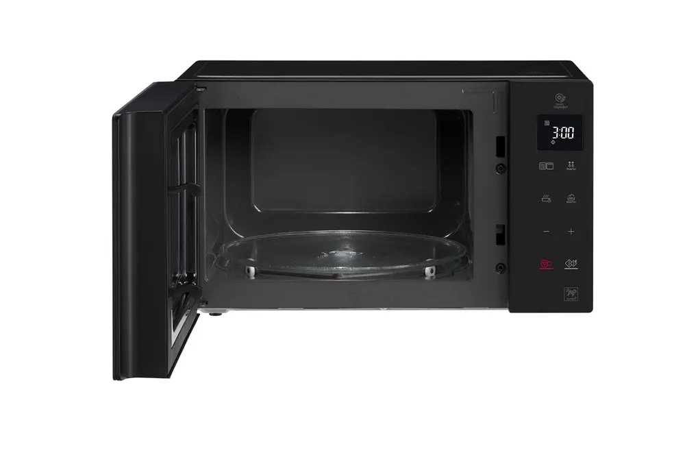 Micro-onde grill LG MH7235GIB Noir — vue 3