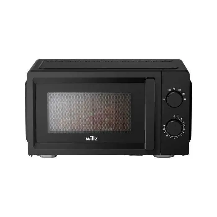 Micro-ondes 20L 700 W 6 niveaux de puissance Décongélation rapide Facile à nettoyerNoir
