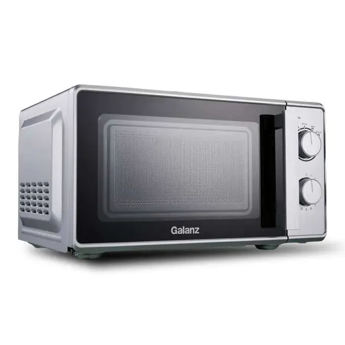 Micro-ondes 20L 700W Argent – 6 Puissances Décompacte Grande Capacité Facile à NettoyerArgent