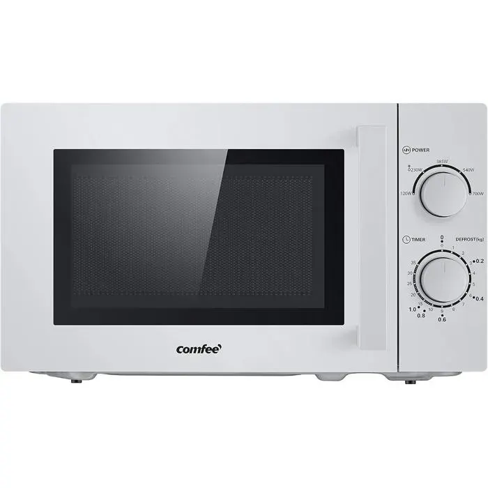 Micro-ondes argenté - Comfee - CMSN 20 SI - 20 l - 700 W - 5 niveaux de puissance - Éclairage intérieur
