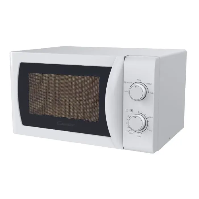 Micro-ondes CANDY CMW20SMW - 20L - 700W - UI mécanique - 5 niveaux de puissance - Blanc