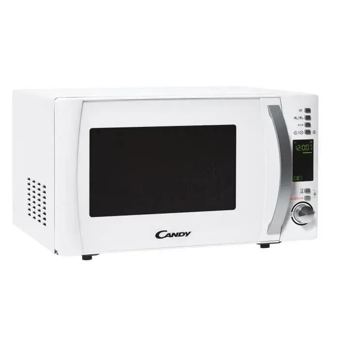 Micro-ondes CANDY Timeless CMXW20DW 700W 20L Digital Blanc - Fonction Décongélation - 5 Niveaux de Puissance - 10 Menus Auto