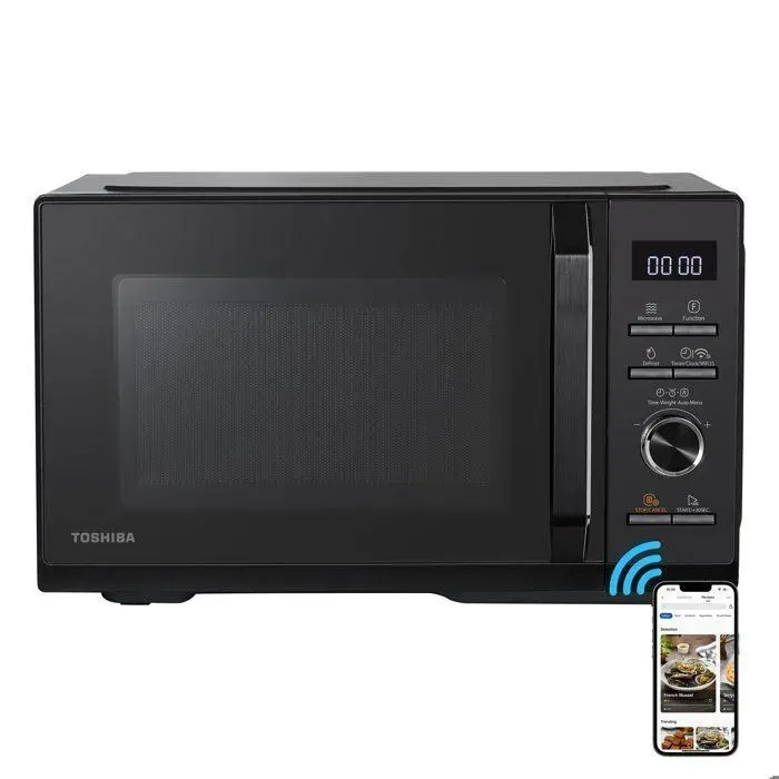 Micro-ondes combin pose libre MW3-SAC26SF(BK) 26L 900W Gril 1000W Convection 2100W - Connection WiFi & Friteuse sans huile