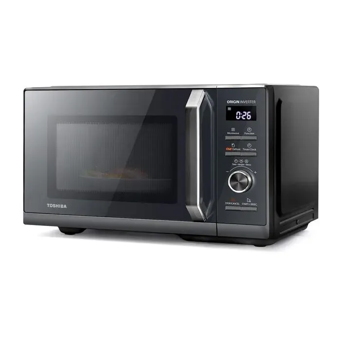 Micro-ondes combin pose libre- TOSHIBA - Inverter - 900W - Grill 1000 W - 25L 3-en-1 - Gris morandi