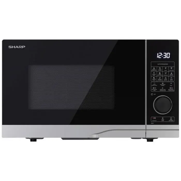 Micro-ondes combiné - Sharp - YC-PC284AE-S - 28L - Gril - Noir et argent