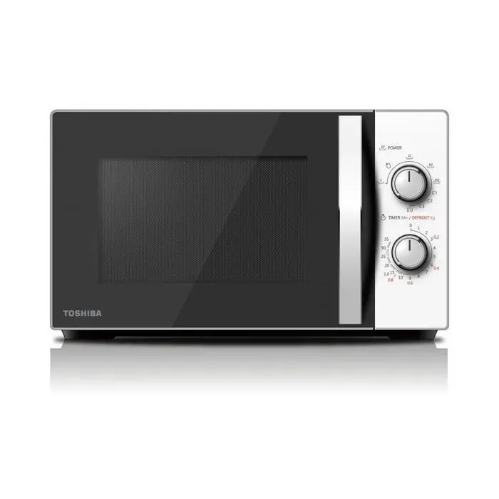 Micro-ondes combiné - TOSHIBA - MWMG20PWH - 20 L - Bicolore (blanc) - Pose libre