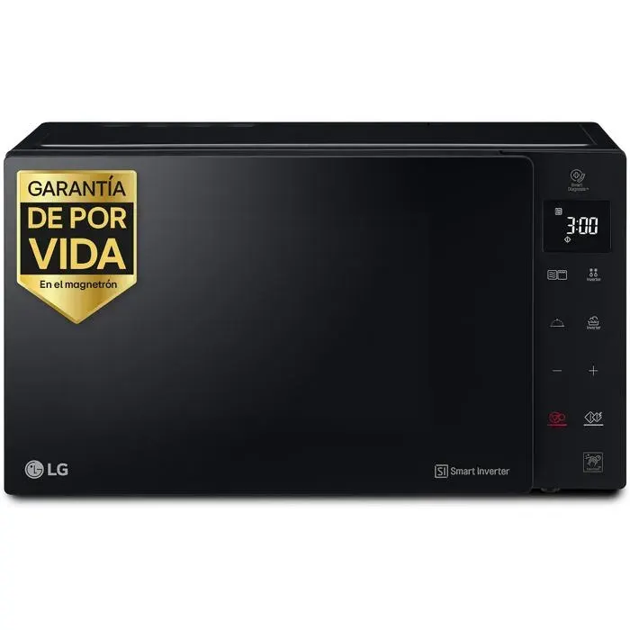Micro-ondes de comptoir noir avec gril - LG - Neochef - Technologie Smart Inverter - 25 L - 1000 W - Gril 900 W