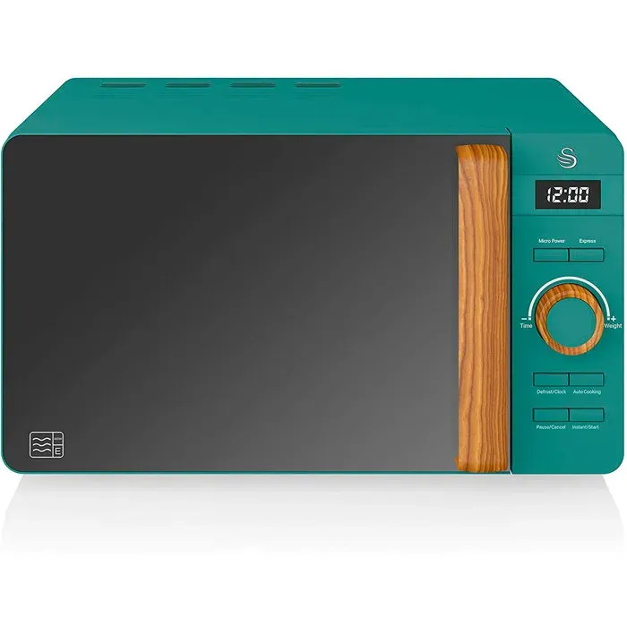 Micro-ondes Digital 20L Design Moderne Nordic SWAN SM22036GRENEU 800W Vert