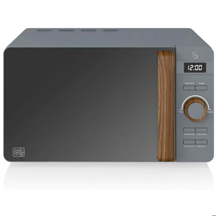 Micro-ondes Digital 20L Design Moderne Nordic SWAN SM22036GRYNEU 800W Gris