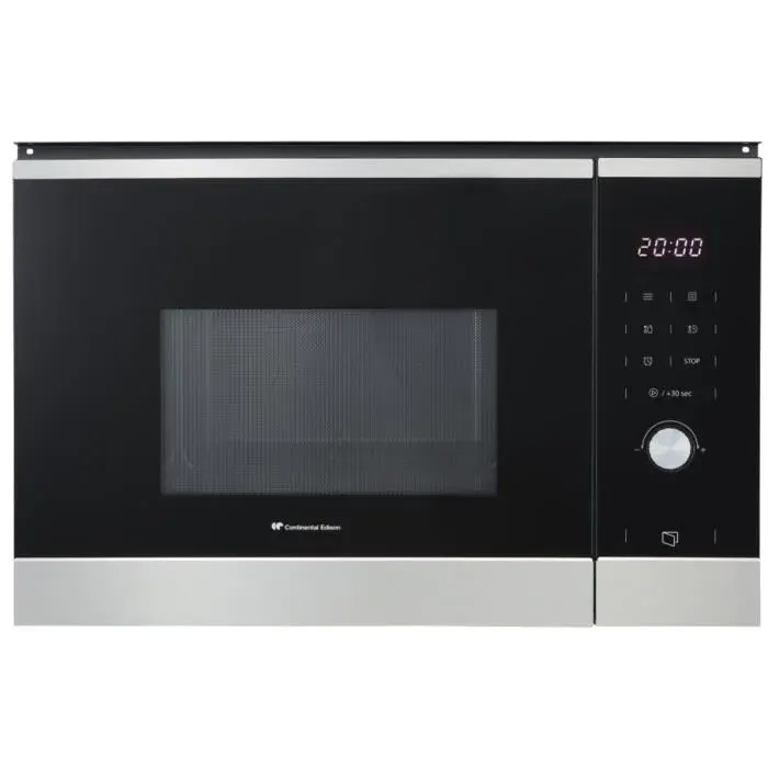 Micro ondes encastrable - CONTINENTAL EDISON - CEMO25GINE - Noir Inox L595 x H388 x P401 cm - 25L