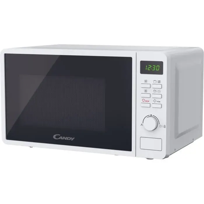 Micro-ondes Gril - CANDY CMGA20SDLWLI Idea - 20L - MO : 700W - Gril : 800W - UI digitale - 5 niveaux de puissance - Blanc