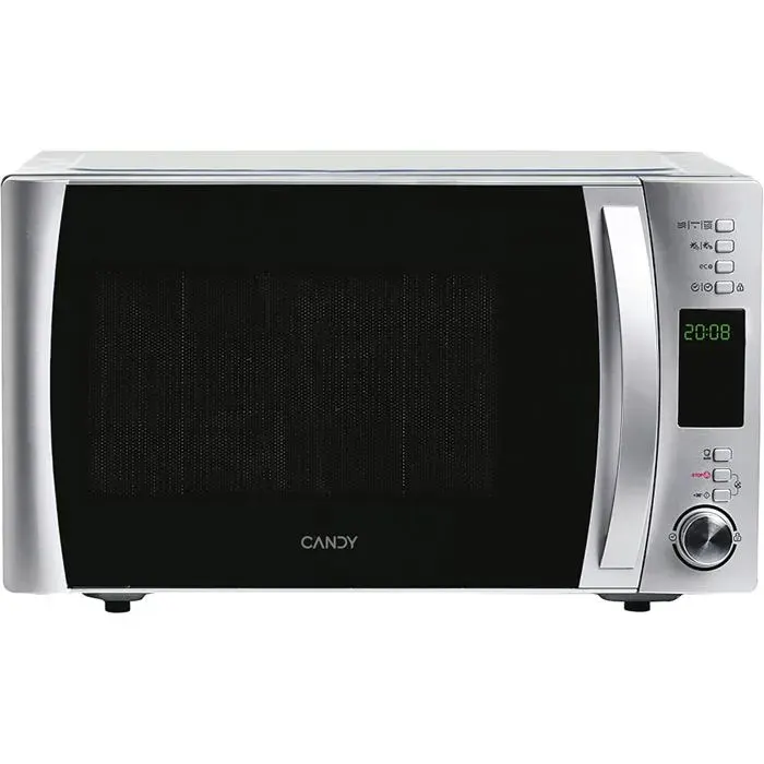 Micro-ondes inox - Candy - CMXG 25DCS - 25 l - Fonction gril - Plaque tournante - Écran intégré