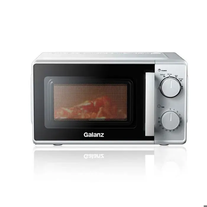 Micro-Ondes Mécanique 20L Compact – Chauffage 360° Homogène Commande Intuitive Nettoyage Facile Idéal Cuisson Rapide
