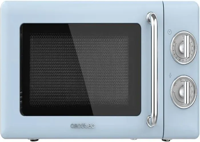 Micro-Ondes Mécanique Avec Grill Proclean 3110 Retro Bleu.20 L700 W En 6 NiveauxMinuterie JusquÀ 30 MinutesMode DégivrageDesi