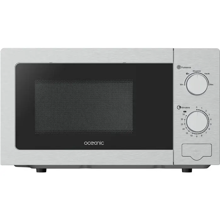Micro-ondes monfonction OCEANIC MO20S Silver L45x H24 x P321 cm 20L