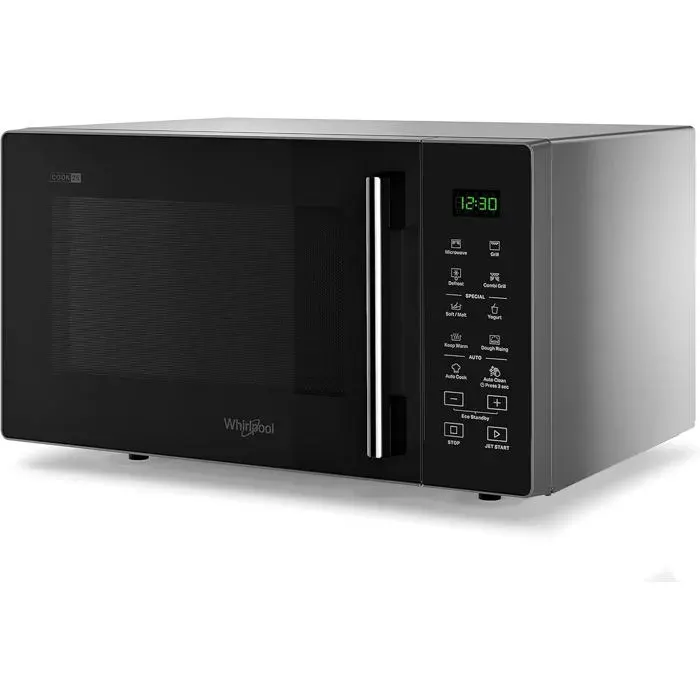 Micro-ondes noir - Whirlpool - Capacité 25 l - Puissance micro-ondes 900 W - Puissance du gril 1000 W - Commande tactile
