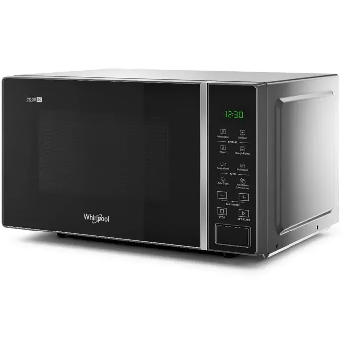 Micro-ondes posable Whirlpool Solo MWP201SB 700 W Noir et Argent — vue 3