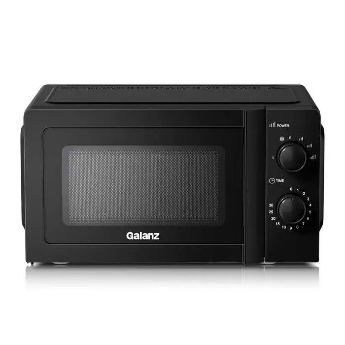 Micro-ondes Rétro 20L 700W Galanz – 6 Puissances Compact Dégivrage Facile NettoyageNoir