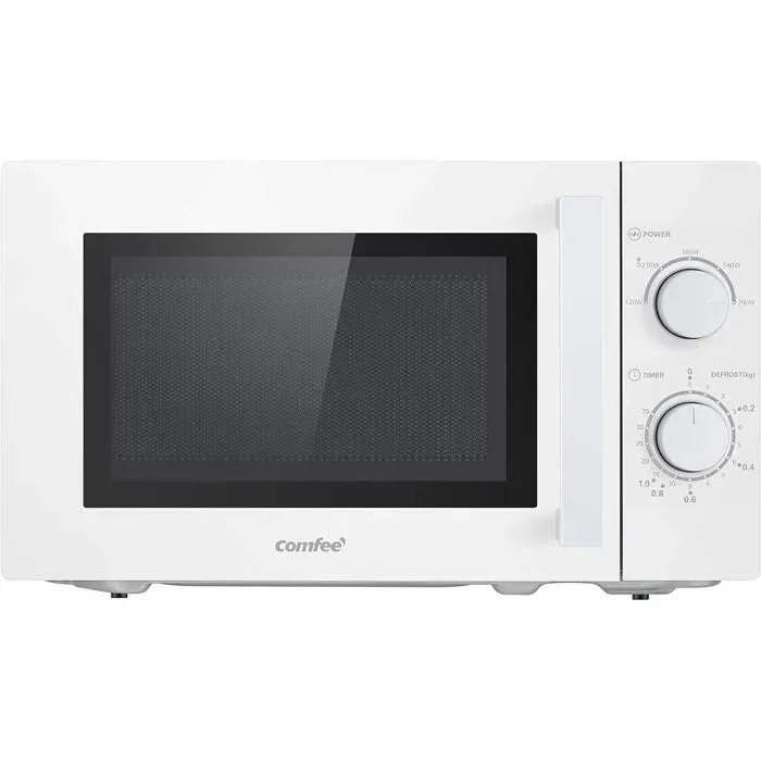 Micro-ondes solo blanc - Comfee - 5 niveaux de puissance - 700 W - Capacité 20 l - Éclairage intérieur - Dégivrage — coloris Blanche