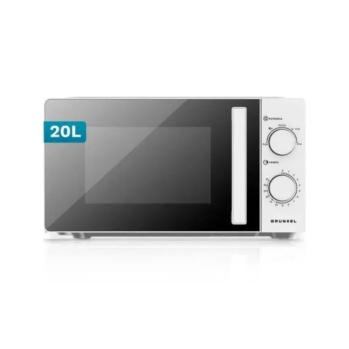 Microondas Grunkel MW-20EASY 20L 700W 5 niveles y función descongelar