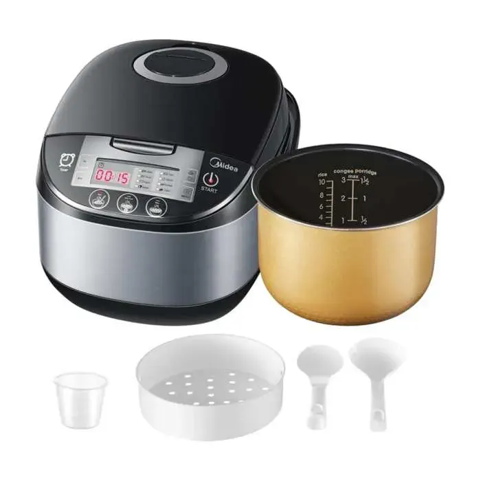 Midea cuiseur à riz multifonction 11 programmes de cuisson 5 L maintien au chaud pendant 24 heures minuterie facile à nettoyer