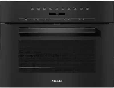 Miele - Four Encastrable Fonction Vapeur H 7244 Bp Nr - Pyrolyse - Chaleur Tournante - Porte Froide - Rails Télescopiques