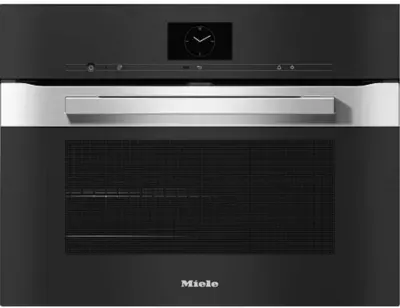 Miele - Four Encastrable Fonction Vapeur H 7640 Bp - Pyrolyse - Chaleur Tournante - Porte Froide - Rails Télescopiques