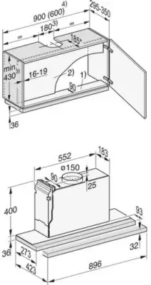 Miele - Hotte Encastrable Das 4920 — vue 7