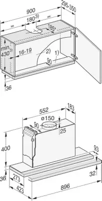 Miele - Hotte Encastrable Das 4920 — vue 6