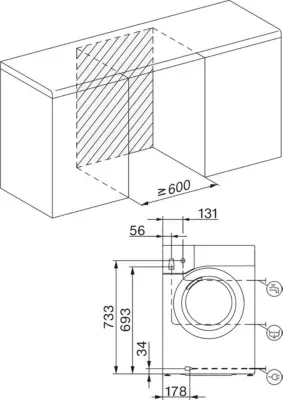 Miele - Lave Linge Séchant Hublot Wtr 860 Wpm - 8/5 Kg - 1600 Tr/Min - Dosage Automatique - Connecté — vue 6