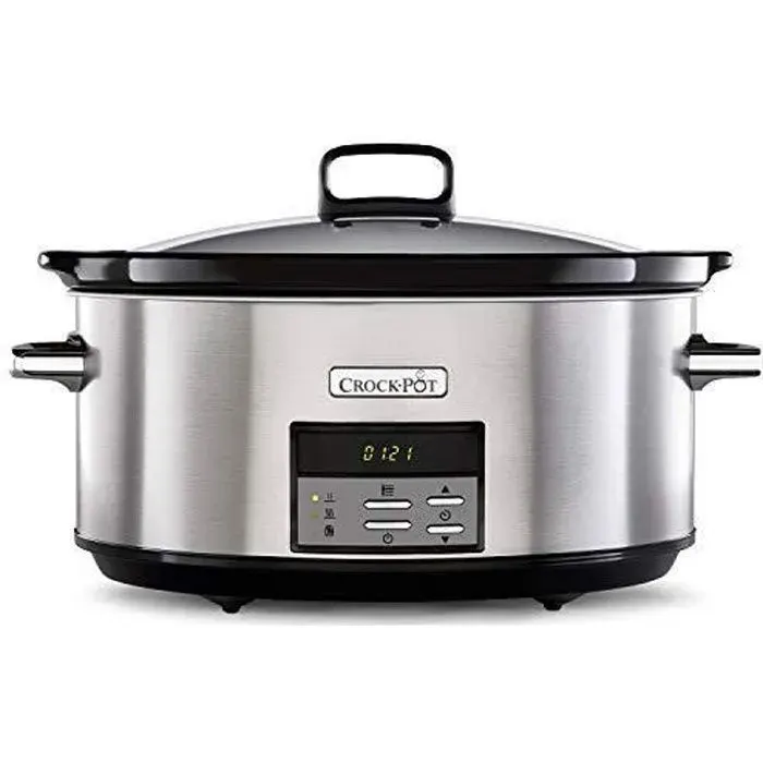 Mijoteuse numérique - CROCK-POT - 75 l - Compatible four - Acier inoxydable - Lave-vaisselle