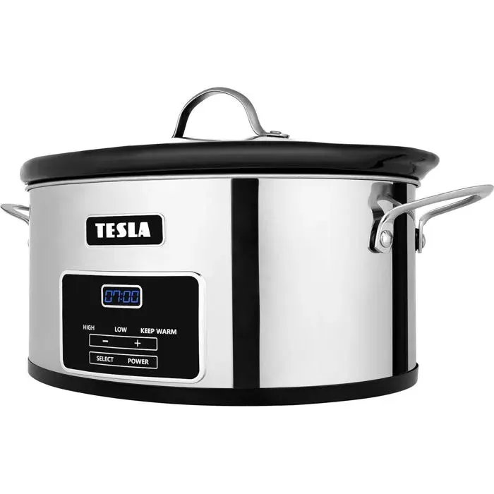 Mijoteuse - TESLA - SlowCook S800 Deluxe - 56 L - 250 W - Protection contre la surchauffe