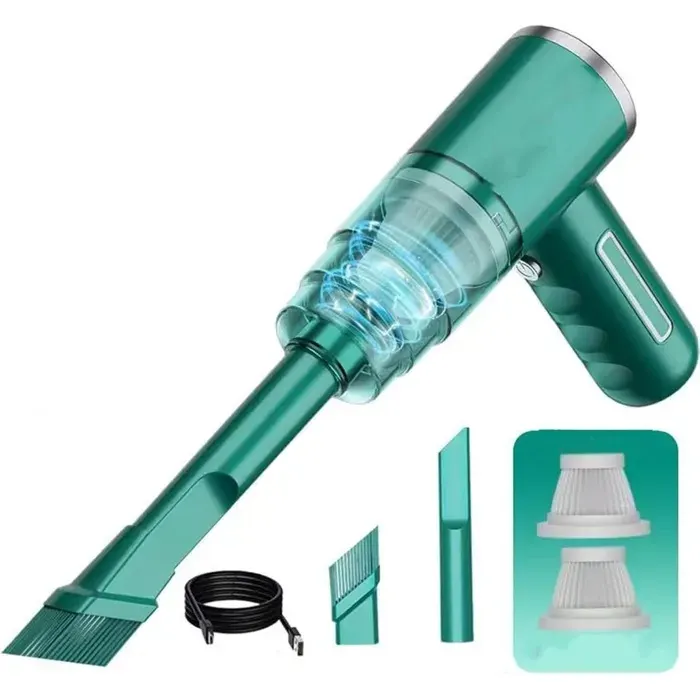 Mini aspirateur à main sans fil - AUTREMENT - SK-11 - Vert - 29 000 ppa - Pour voiture et maison
