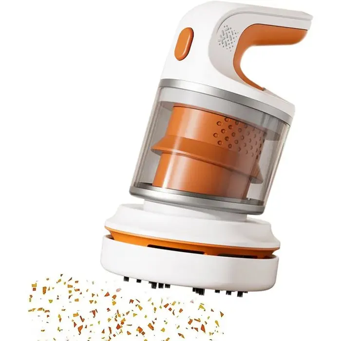 Mini aspirateur de bureau rechargeable rechargeable USB-C orange