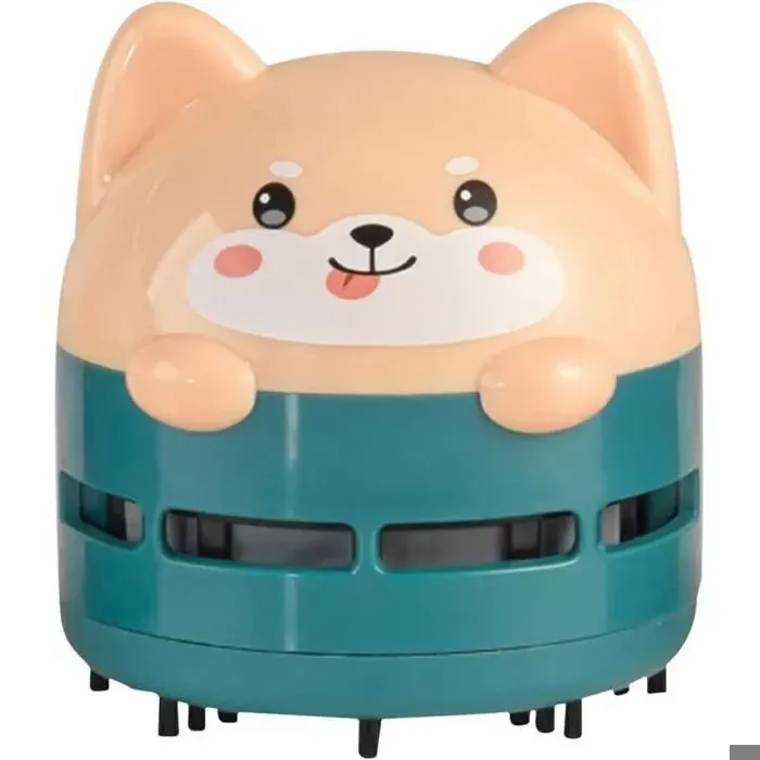 Mini Aspirateur de Bureau USB Portable Vert Dépoussiérant Mignon à Tête Pivotante .