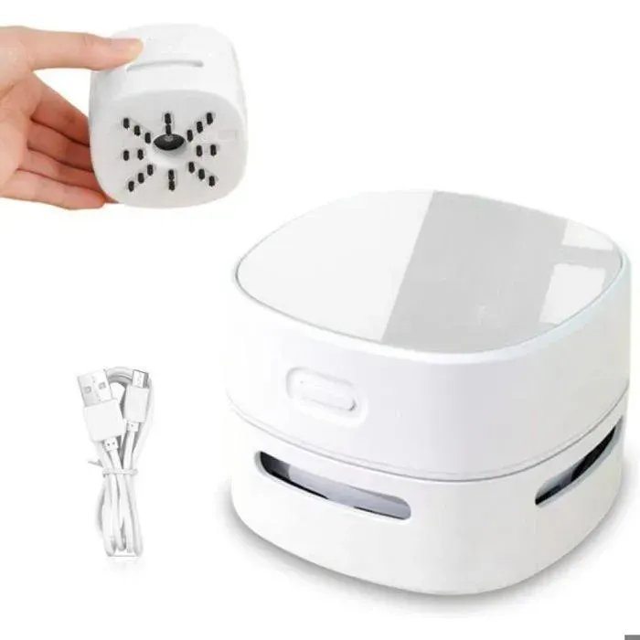 Mini Aspirateur de Table -KZQ- Rechargeable - 1400 mAh - 4 heures dautonomie - Silencieux
