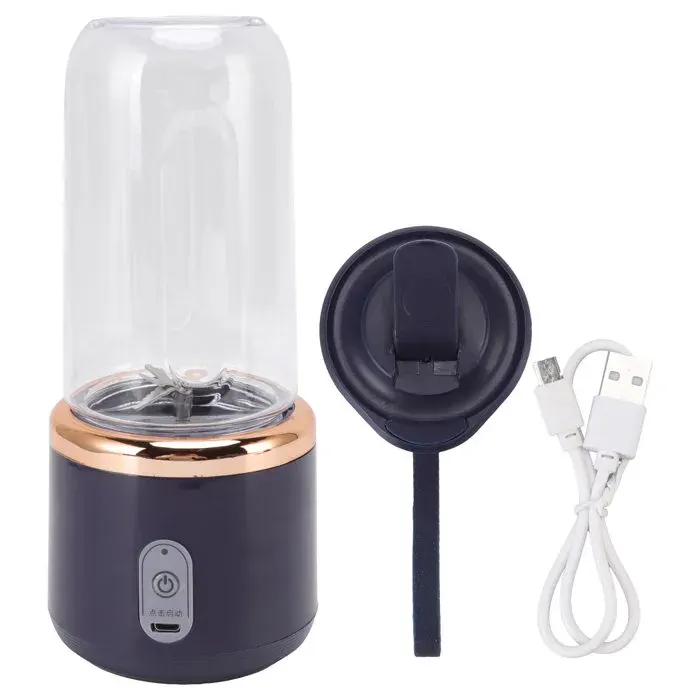 Mini-blender portable 300 ml – MLBQ – 6 lames acier + USB – sans fil – voyage
