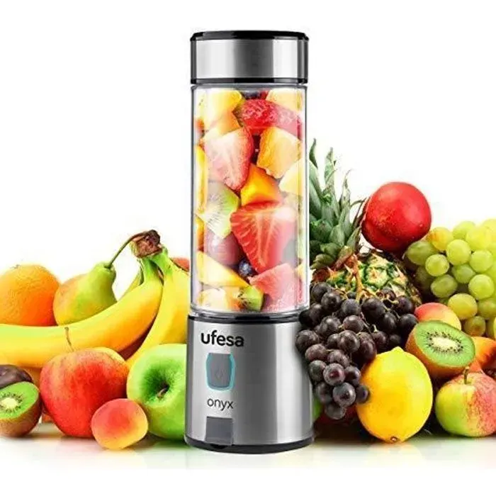Mini Blender - UFESA - BS2400 Onyx - Portable - Rechargeable USB - 400 ml