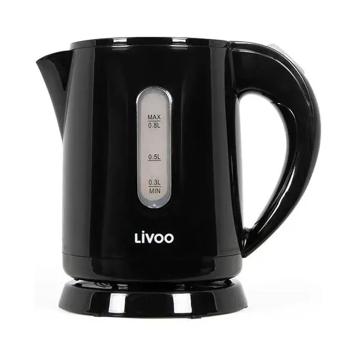 Mini bouilloire 0 8 L DOD114N u2013 800ml 900-1100W bae 360° Noir noir BOUILLOIRE ELECTRIQUE