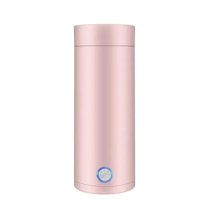 Mini Bouilloire Electrique de Voyage 2 en 1 Tasse Chauffante Electrique 400ml Bouilloire Electrique Portable pour Thé Café-EU