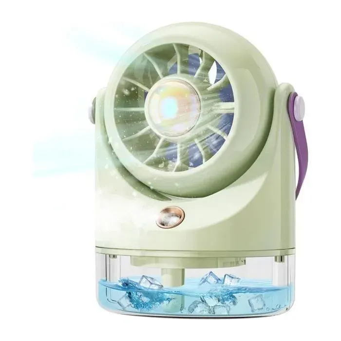 Mini Climatiseur Portable USB & Ventilateur de Bureau Brumisateur - Rafraîchisseur dAir Silencieux Compact pour Maison et Camping