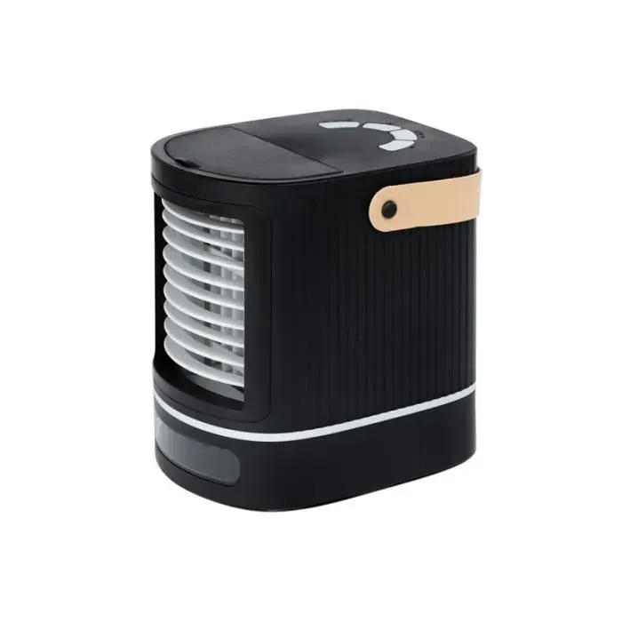 Mini climatiseur USB petit ventilateur froid cristal de glace petit climatiseur maison dortoir chambre bureau (noir)