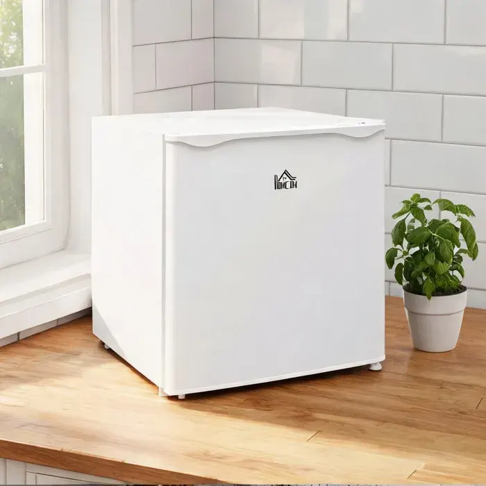 Mini congélateur compact 35 L acier blanc température réglable -14 à -24 °C
