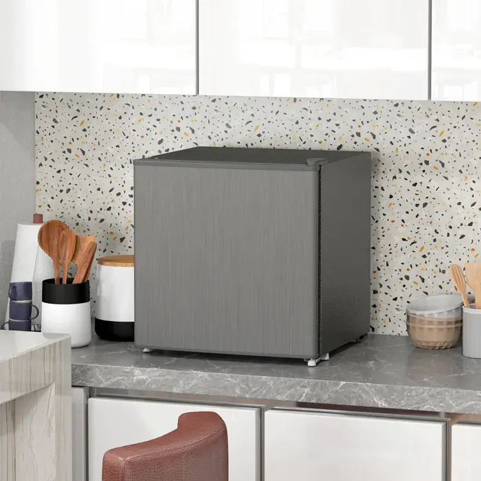 Mini congélateur Température Réglable de -14 à -24°C Compact 35L - Porte réversible Classe E - 47x442x488cm - Gris