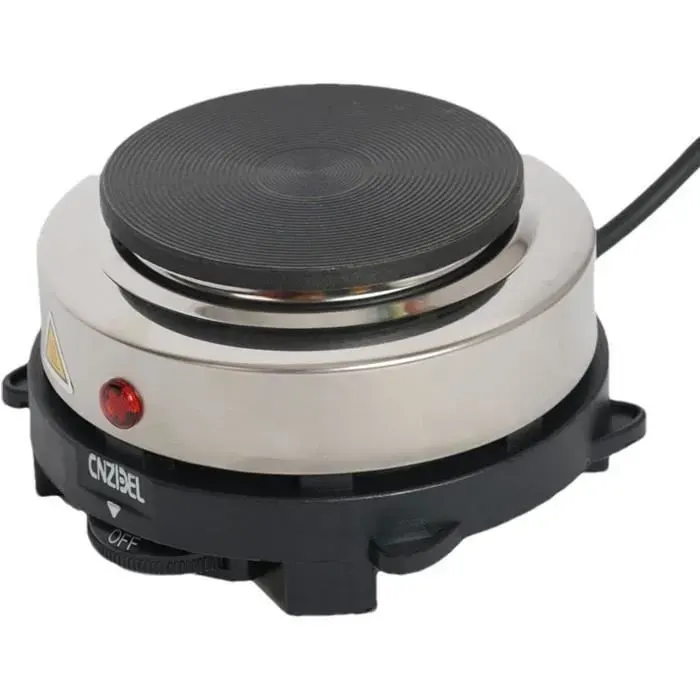 Mini-cuisinière électrique Réchaud portatif 500 W avec poignées Brûleur de comptoir pour Chauffe-Tasse électrique