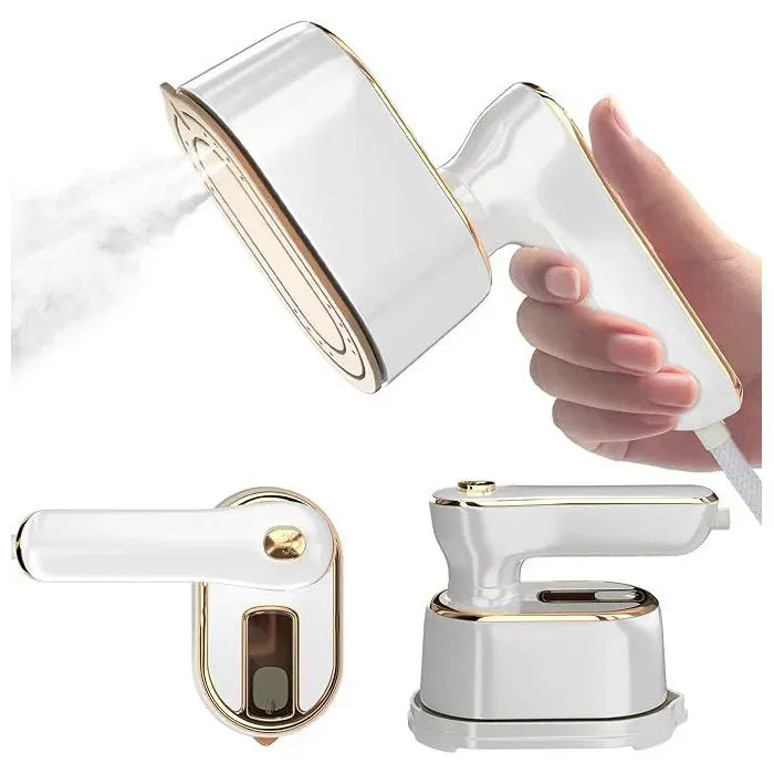 Mini Défroisseur Vapeur Fer à repasser portable haute puissance 1000W le voyage réservoir deau de capacité de 120ML(white)