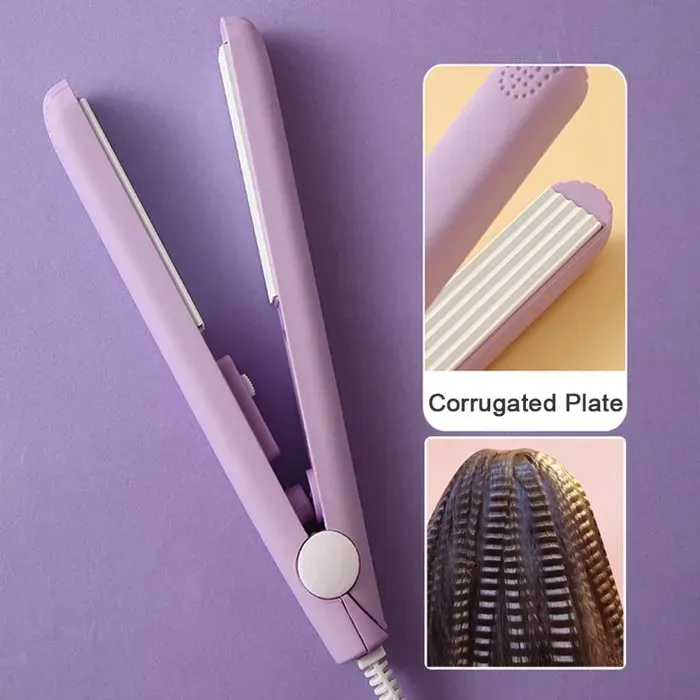 Mini fer à friser lisseur volume lisseur de cheveux fer à friser avec plaque ondulée fer à friser électrique professionnel